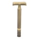 thumbnail image 1 of Maquinilla de afeitar de seguridad reutilizable con mango de aleación de metal para hombres en barbería., 1 of 14