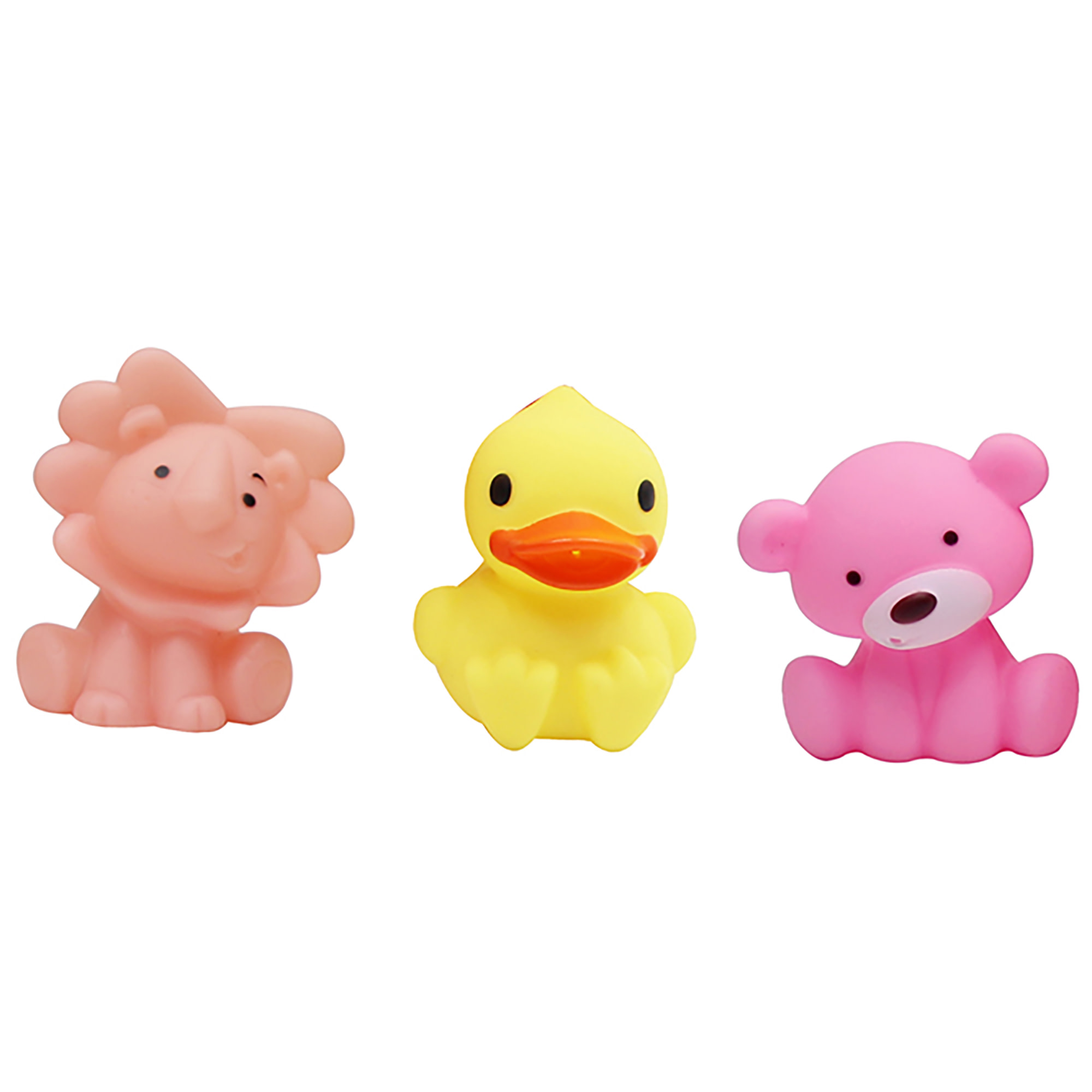 Dream Collection: 10" Baby Doll Bathing Playset - Pink & Blue - 3 Animal-Shaped Water Toys, Splash Tub, Robe & Towel, Hard Body, Kids & Toddlers 2+