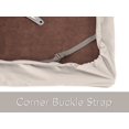 thumbnail image 6 of Covermates Square Table Top Cover - Premium Polyester, Weather Resistant, Drawcord Hem, Middle Buckle Strap, Patio Table Covers-Stone, 6 of 7