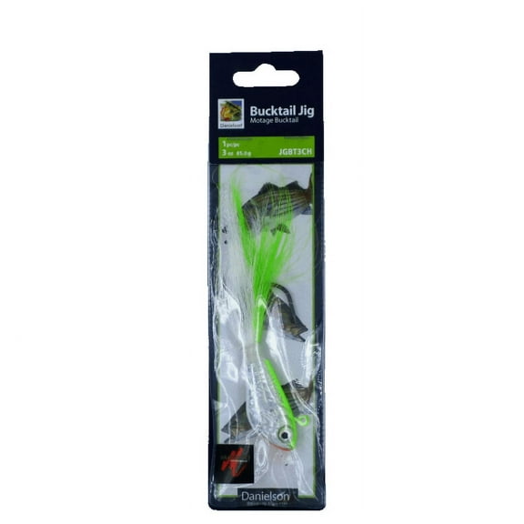Danielson Bucktail Jig 3oz Chartreuse