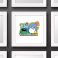 thumbnail image 3 of Gallery Pops Sanrio Tuxedo Sam - Tuxedo Sam Sticker Graphic Wall Art, White Framed Version, 12" x 12", 3 of 5