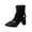 Black, variant on SKIYLEVZ Warm Boots for Womens Winter Fashion Ankle Boots Warm Cozy Thermal Boots Fleece Lined Shoes with Thick Platform Winter Footwear Casual Boots Party Outfit