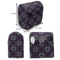thumbnail image 5 of Geometric Lounger Chair Bag, Squares and Circles with Big and Little Dots Doodle Style Composition, High Capacity Storage with Handle Container, Lounger Size, Indigo Pink Pale Grey, by Ambesonne, 5 of 5