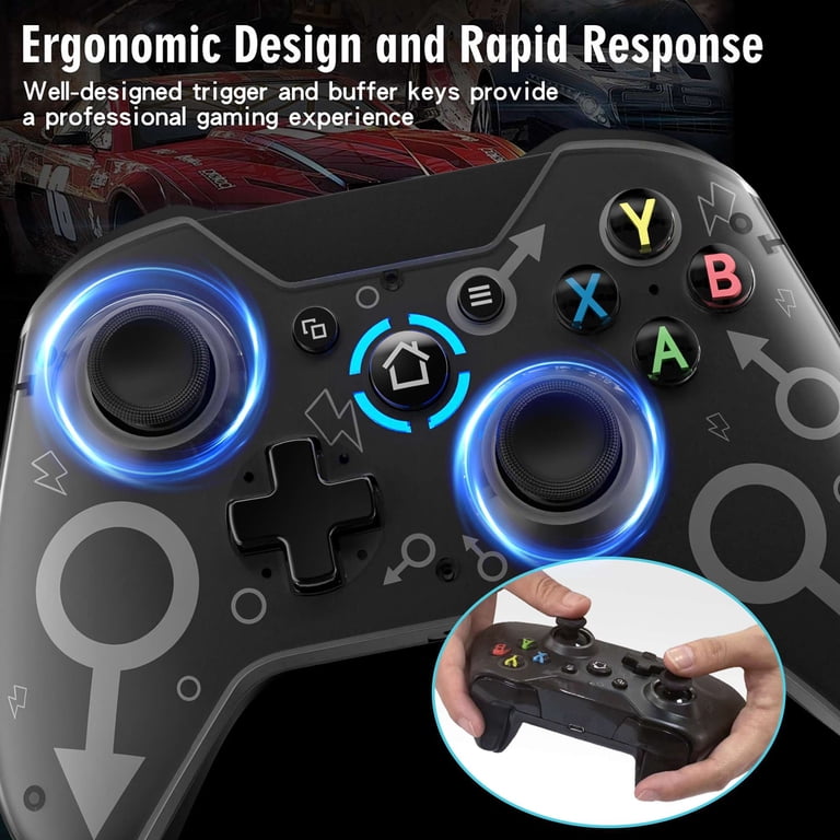 UHM Wireless Game Controller, Xbox 360 and PC Compatible, Gray