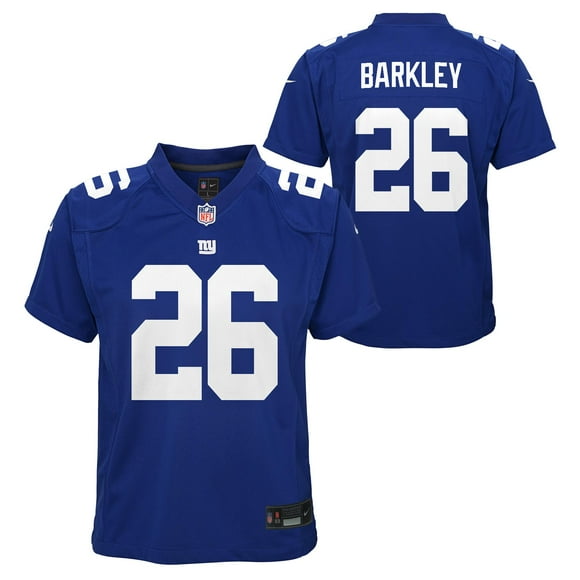 Nike Jeunesse Saquon Barkley New York Giants Chandail de Joueur de Match