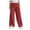 Red, variant on Girl Fuzzy Fleece Pants, Kids Flannel Pajama Bottoms Winter Casual Solid Color Elastic Waist Wide Leg Pants Loose Sleepwear 4-14 Years