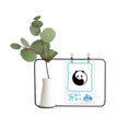 thumbnail image 1 of Harmonize Positive Negative Panda Surroundings Transparent Glass Hanging Vases Decoration Bottle, 1 of 2