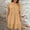 B208 Khaki womens summer dresses clearance under $5, variant on Xqxayjr Summer Flowy Swing Aline Tiered Knee Length Midi Sun Dress for Womens Vacation Dresses Plus Size Ruffle Short Sleeve Crewneck Trendy Outfits Evening Dress