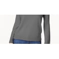 thumbnail image 3 of Karen Scott Women's Zip-Back Mock-Neck Sweater Gray Size 2 Extra Large, 3 of 3