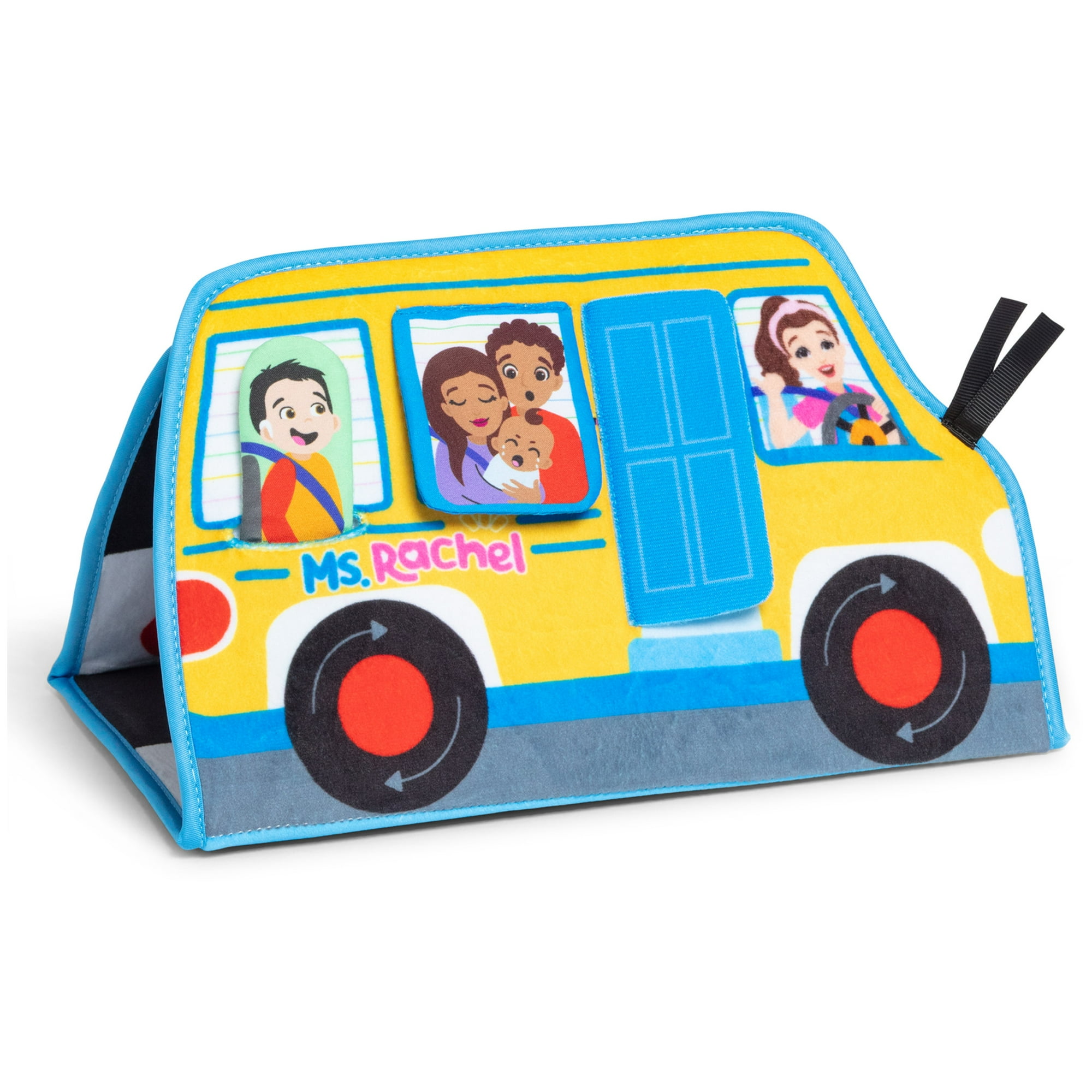 Ms. Rachel Official Tummy Time Plush Activity Bus for Ages 3 Months to 1+ Years