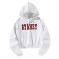 thumbnail image 3 of Sudadera para mujer, jersey, Top, ropa deportiva básica sencilla y elegante, Sudadera corta con capucha, ropa de gimnasio para mujer para el trabajo, SG, 3 of 8
