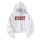 thumbnail image 3 of Sudadera informal para mujer, sudadera corta con capucha, disfraz moderno, ropa de gimnasio para mujer, jersey para entrenamiento atlético, trabajo, L, 3 of 10