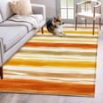 thumbnail image 2 of Orange Yellow Stripe Area Rug 4x6 Washable Rug Non Slip Fall Farmhouse Modern Abstract Large Area Rug Indoor Floor Carpet for Entryway Bedroom Kitchen Living Room Home Office Dining Room Nursery, 2 of 9