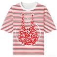 thumbnail image 4 of DHFJKG Striped Carnival T Shirt Women Short Sleeve Festival Graphic Tee Comfortable Casual Crewneck Top Summer Fanshion Clothes Trendy Tops, 4 of 4
