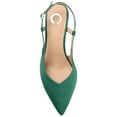 thumbnail image 5 of Journee Womens Knightly Sling Back Mid Stiletto Pointed Toe Pumps, Widths Available, 5 of 10