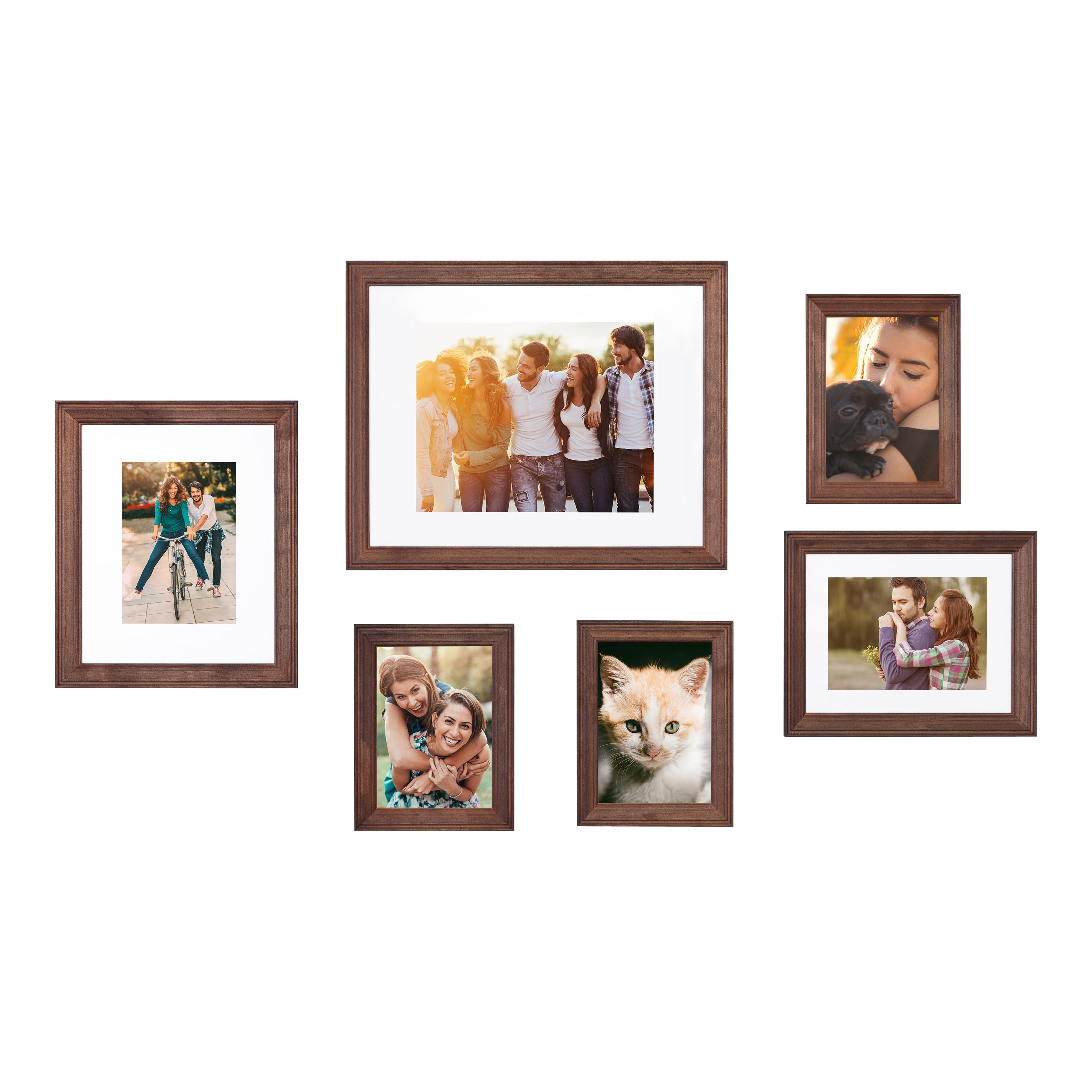 3pcs Chic Wall-mounted Clear Glass Hanging Frame Photo Frame Easy 