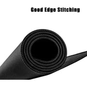 Extended Mousepad L Non-Slip Rubber Base Textured Weave Gaming Mouse Pad, Black \u2013 34.65x12-Inch Desk matt for Desktop