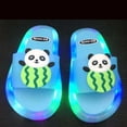 thumbnail image 2 of Toddler Kids Kids Home Slippers Boys Kids Indoor Slippers Girls Teen Slippers for Girls Stylish Cartoon Light Indoor Outdoor Non- Slippers Toddler Girl House Shoes Shower Slipper 2-5Y Light up Ani, 2 of 4
