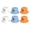 Mixed colors, variant on 360 Degree Rotating Cable Organizers With Spring Clip For Desk Phone Chargers Data Wire Management Plastic Holder