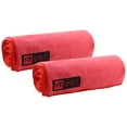 thumbnail image 1 of Fit Spirit Set of 2 Super Absorbent Microfiber Non Slip Skidless Sport Towels (32x72) - Red Towels, 1 of 2