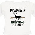 thumbnail image 4 of Inktastic Pawpaw Hunting Buddy Bow Hunter Boys or Girls Long Sleeve Baby Bodysuit, 4 of 5