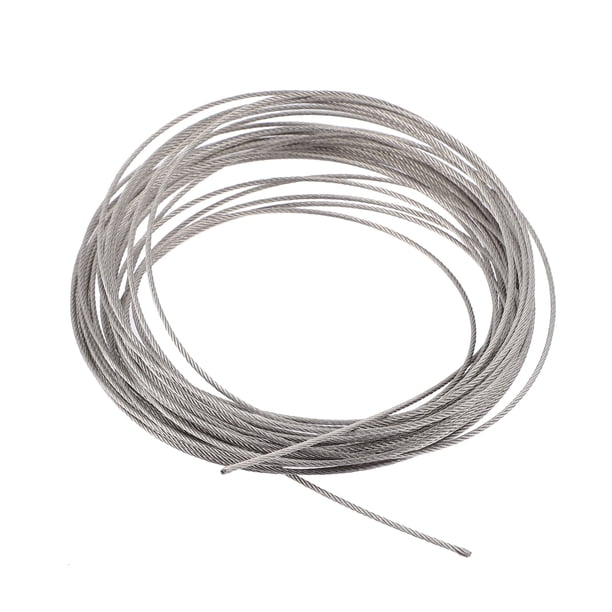 Cable de alambre de acero inoxidable cable de cuerda trenzada para la barandilla colgando ropa 10m