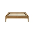 thumbnail image 4 of Plank+Beam Solid Wood Full Size Platform Bed Frame,  Matte Pecan, 4 of 10