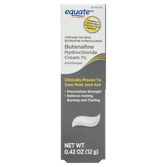 Equate Butenafine Hydrochloride 1% Antifungal Cream, 0.42 oz