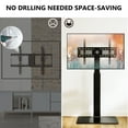 thumbnail image 5 of FITUEYES Modern Swivel Floor TV Stand Base for 70-Inch TVs, Black, 5 of 8