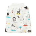 thumbnail image 2 of HOMADLES Girls Skirts Flower Printed Skort Elastic Waist Waterproof Summer Mini Skirt, White 0 T, 2 of 3