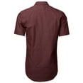 thumbnail image 2 of FashionOutfit Men's Basic Button Down Collar Chambray Short Sleeve Shirt, 2 of 3