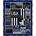 thumbnail image 2 of US Flag Nurse Throw Blanket Gifts for Women Girls Nurses, America Retro Decoration for Home Bedroom Living Room Office Dorm, Soft Comfort Lightweight Throw Blankets Black 50"x60", 2 of 5