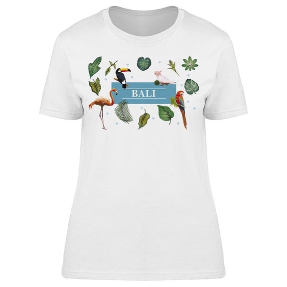 Flamingo Macaw Cockatoo Toucan  T-Shirt Women -Image by Shutterstock, Female Medium