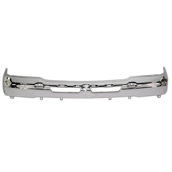 Bumper Compatible with CHEVROLET AVALANCHE 2002-2006/SILVERADO 2003-2006 Face Bar Chrome with License Plate Hole Includes 2007 Classic