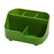 thumbnail image 2 of Rotating Desk Organizer Tray with Multiple Compartments, Plastic Storage Caddy for Office Supplies, Pen Pencil Brush Holder, Bathroom Countertop Art Craft Supply Organizer for Home School Office Use, 2 of 6