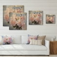 thumbnail image 4 of Designart "Rhododendron love Pink Bouquet II" Floral Print on Natural Pine Wood, 4 of 5