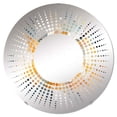 thumbnail image 2 of Designart "Asymmetric Marble Shapes in Blue and Yellow I" Modern Geometric Starburst Round Wall Mirror - Abstract Oval Printed Decorative Mirror - Multiple Color Options, 2 of 5