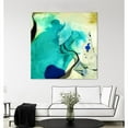 thumbnail image 2 of Giant Art 54x54 Neon Dreaming D Fine Art Giant Canvas Print in Turquoise, 2 of 3