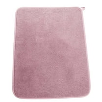 LYCAQL Dish Drying Mat for Kitchen Counter 16"x12"Absorbent Coffee Mat Dish Mat Drying Kitchen Mat with Non Slip Rubber Back Hide Stain Dry Mats for Kitchen Dishes Durable Dish Rack Mat