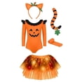 thumbnail image 7 of OJSFQUFP Cat Cos Clothes for Girls with LED Tutu Skirt Light up Ear Headband,Tail,Knee-High Socks,Kids Halloween Cos Outfit for Ages 3-12Y, 7 of 7