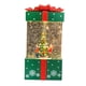 thumbnail image 1 of Caja de música navideña portátil con forma de linterna y árbol de Navidad nevado y brillante Verde, 1 of 9