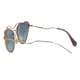 thumbnail image 3 of Miu Miu MU55RS 7OE-5R2 Antique Gold MU55RS Cats Eyes Sunglasses Lens Category 2, 3 of 5