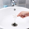thumbnail image 3 of Jinsinto 10 PCS drain Catcher Spray Hair Cleaning Chain Catcher Chain Hook Bath Water drain Block Protector Bath Kitchen Hair stop, 3 of 5