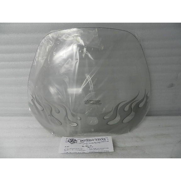 NOS NEW 2004 AND NEWER HARLEY FLTR/X/U ROADGLIDE FLAMED WINDSHIELD 57777-04
