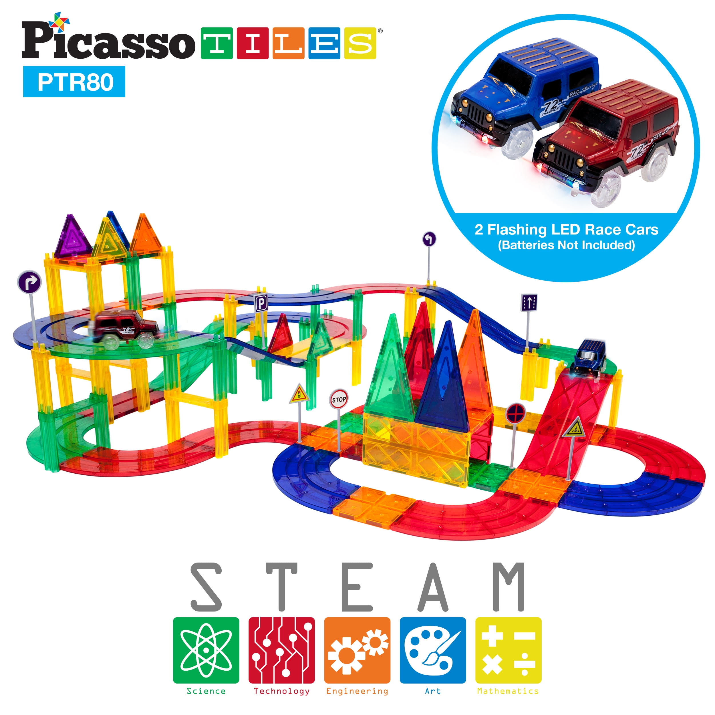 magnetic tiles playset