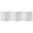 thumbnail image 3 of Red Lantern 2 ft. Short Woven Fiber Folding Screen - White - 6 Panel, 3 of 7