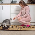 thumbnail image 4 of Coffee Mug Vintage Design Style Kitchen Mats for Floor Washable Non-Slip, Absorbent Mats Set Of 2 for Sink Waterproof Runner Rug for Laundry Room,kitchen Rugs and Mats 17.7x24+17.7x48inch, 4 of 7
