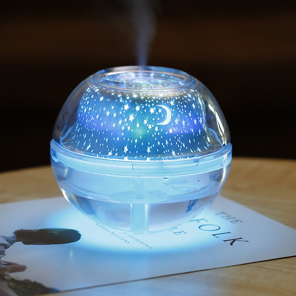 USB LED 7 Colors Aroma Essential Oil Humidifier Star Sky Projection Night Light