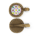 thumbnail image 1 of Arbre à Cheveux Illustration Verte Broche Pince à Cheveux Barrette, 1 of 3