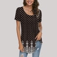 thumbnail image 2 of Giftesty Women Printed Casual Round Neck Short Sleeve Loose T-Shirt Blouse Tops, 2 of 6